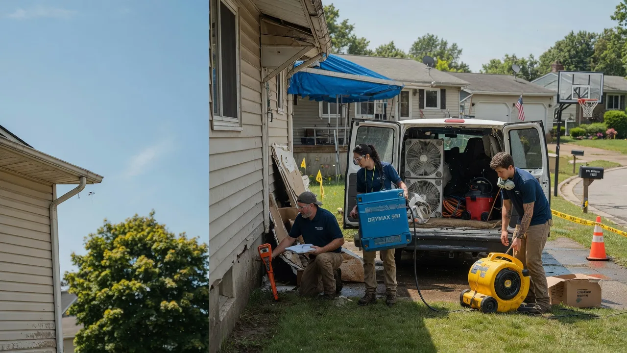 Ceiling Leak Cleanup in Blissfield, OH near me